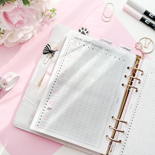 019-M5～A5》1ページ1年間 システム手帳リフィル 手帳 nekotes 通販