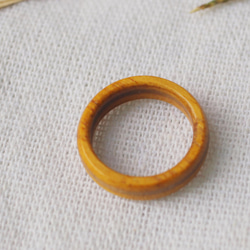 黄色木の指輪(イエローウッドリング) 3枚目の画像