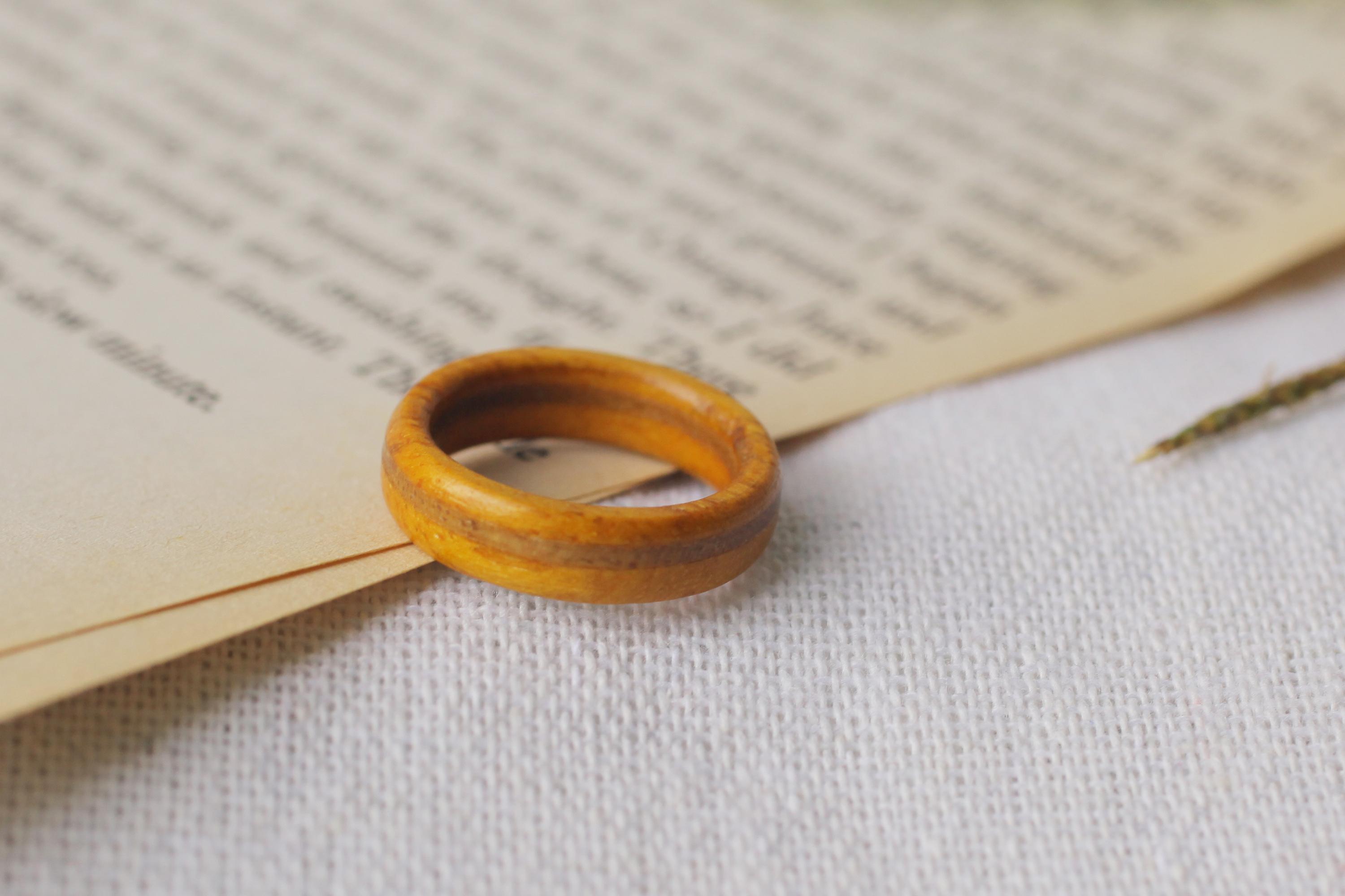 黄色木の指輪(イエローウッドリング)