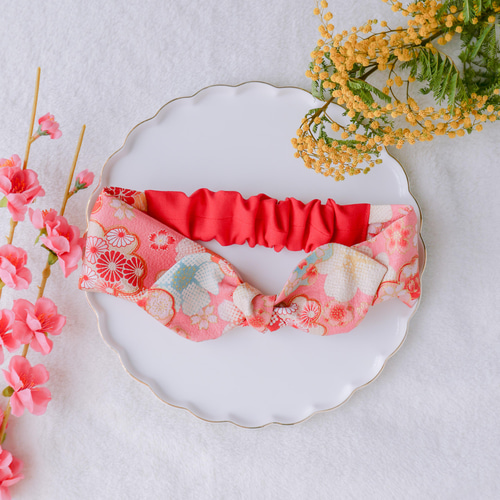 七五三 和柄 ベビー ヘアバンド お宮参り・お食い初め・お正月