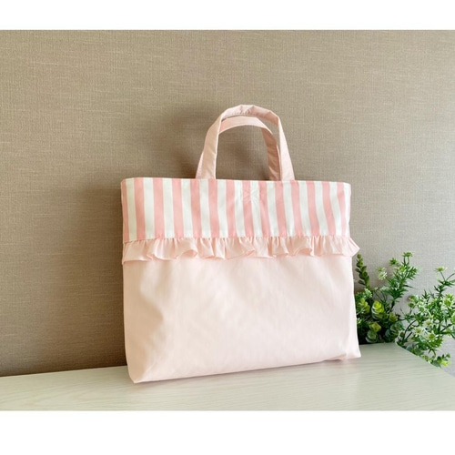 【 完成品】 レッスンバッグ　上履き袋　入園入学　セット　ピンク　刺繍　女の子 入園入学セット*女の子 レッスンバッグ＆上履き袋＆お着替え袋