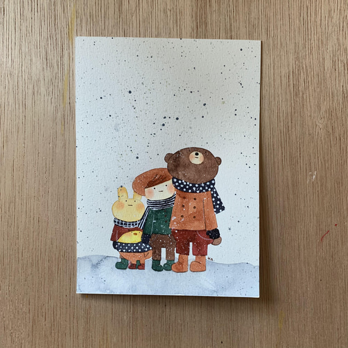 静寂の雪」キラキラ原画 送料無料 イラスト pukkoa_kats 通販 13404435 
