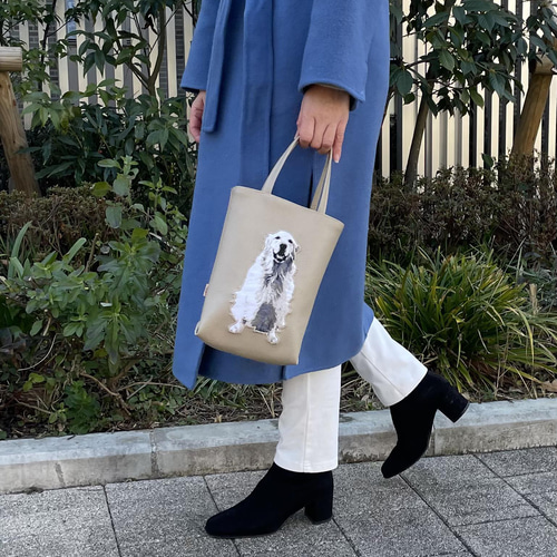 オーダーメイド】毎日使いたくなる合皮のペット刺繍バッグ オーダーメイド】毎日使いたくなる合皮のペット刺繍バッグ