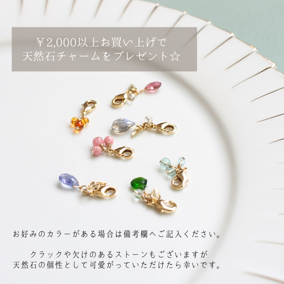 【Chalcedony】ホワイトカルセドニー ひと粒ピアス 6枚目の画像