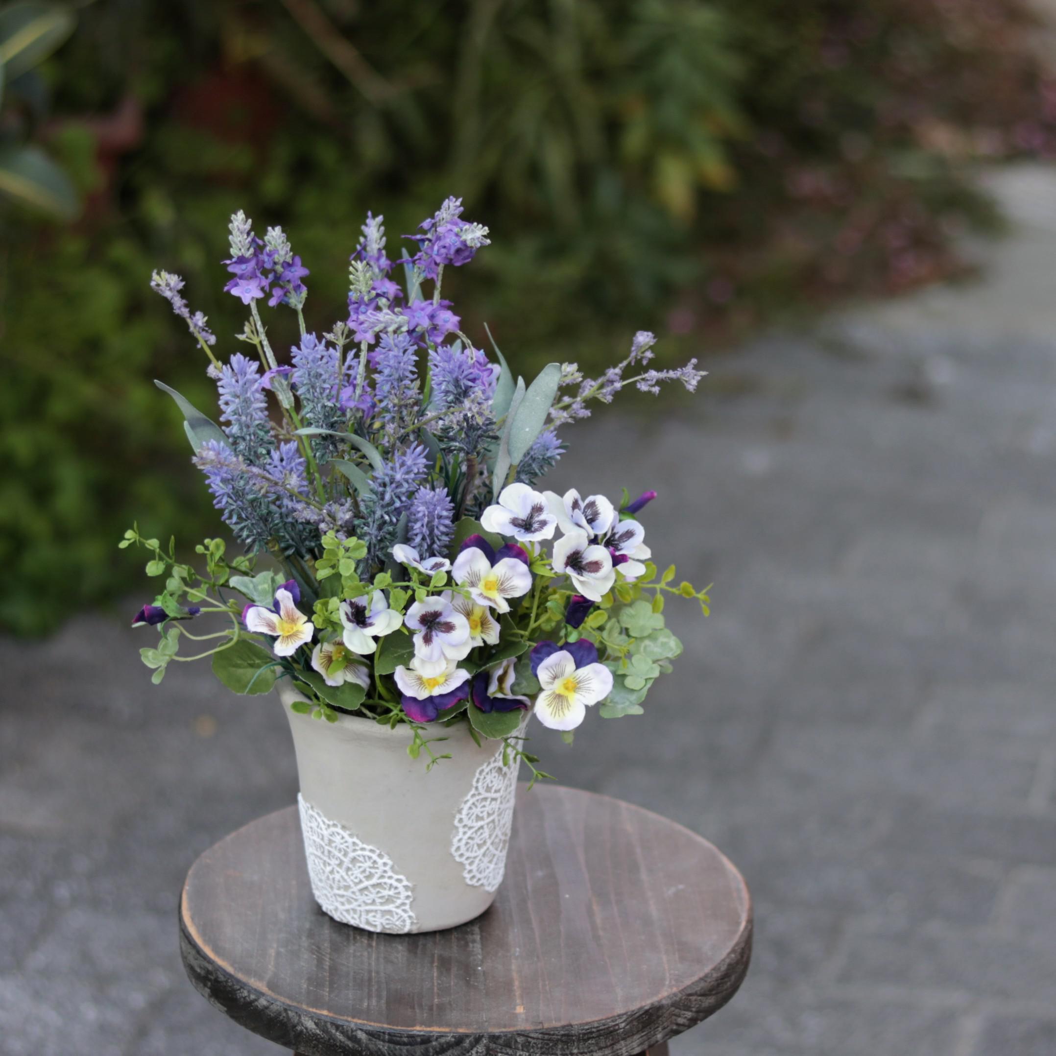 ガーデンプレート ガーデン雑貨 モルタル セメントオブジェ 紫陽花 ラベンダー ガーデンプレート ガーデン雑貨 モルタル セメントオブジェ 紫陽花