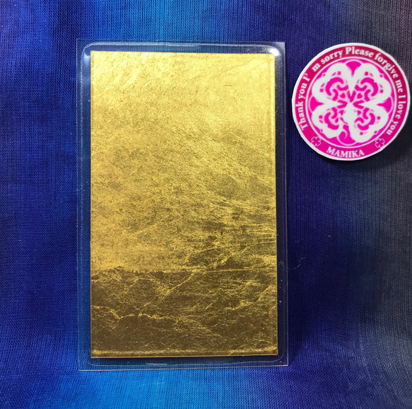 まめ様専用　白蛇切らずに一匹 純金 純金箔 白蛇 お守り 財布 縁起物 4枚目の画像