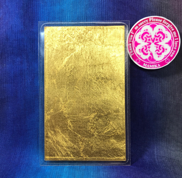 まめ様専用　白蛇切らずに一匹 純金 純金箔 白蛇 お守り 財布 縁起物 2枚目の画像