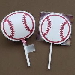 メッセージカード キャンディーホルダー(野球ボール) 10枚セット 2枚目の画像