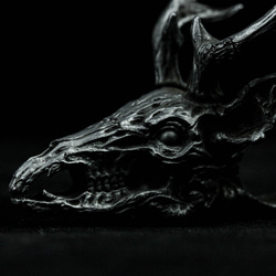 鹿の頭枯れた骨925スターリングシルバー真鍮ドラゴンヘッド頭蓋骨アントラーペンダント動物ドラゴン首相マスコット 2枚目の画像