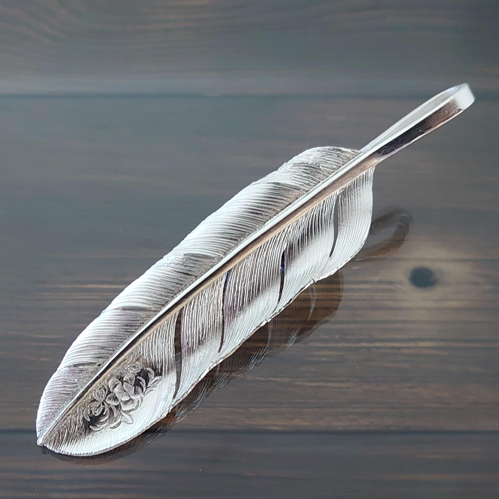 silver 950 シルバー フェザー ペンダントトップ