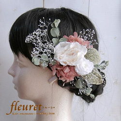 ピンク黒ヘッドドレス 花飾り付き 依頼品】黒薔薇ヘッドドレス - あかのん工房 - BOOTH