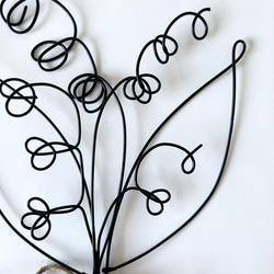 くるんとすずらんの花束　ワイヤーアート 8枚目の画像