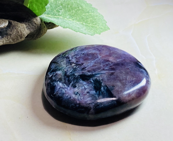 【世界三大ヒーリングストーン】チャロアライト タンブル 瞑想　グラウンディング 世界三大ヒーリングストーン】チャロアライト タンブル 瞑想 グラウン