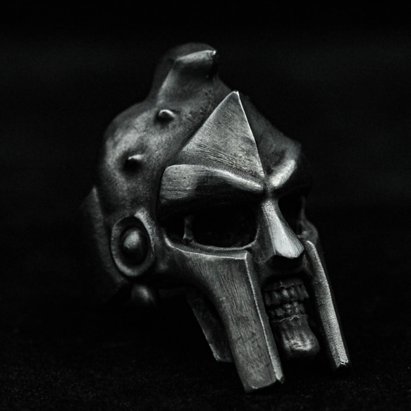 新品ハンドメイド 925 シルバー スパルタンマスク リング ハンドメイド