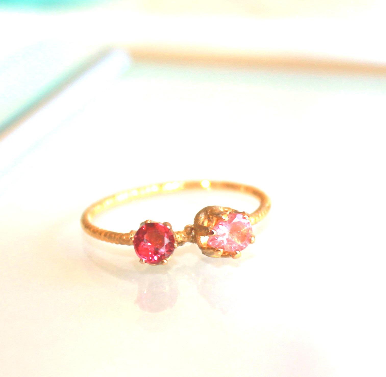 - otome -Pink Tourmaline Gp Ring