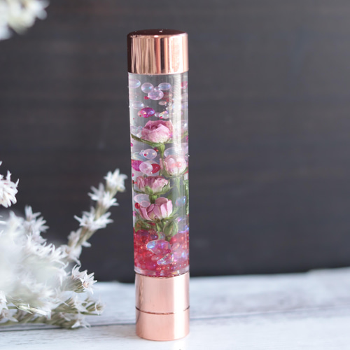 固まるハーバリウム印鑑（シャチハタ)夢見るリトルローズ無料