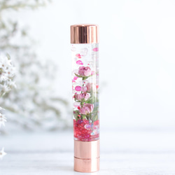 14☆赤薔薇固まるハーバニウムの印鑑立て 固まるハーバリウム印鑑（シャチハタ)夢見るリトルローズ無料
