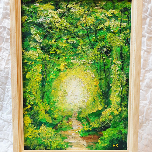 油絵 油彩 油彩画 絵 絵画 【春の島】 | HIROSHI1990