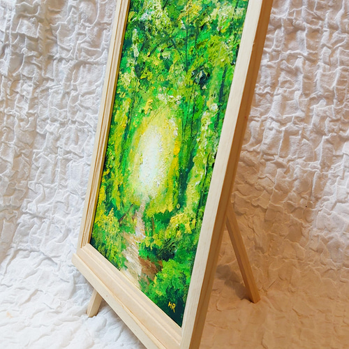 【激安通販 オンラインショップ】日用品 油絵 絵画 森のトンネル 絵画 HR 通販 13408678｜Creema(クリーマ) 絵画