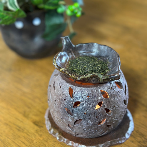 お茶の葉お香　ランプ お茶の葉お香 ランプ