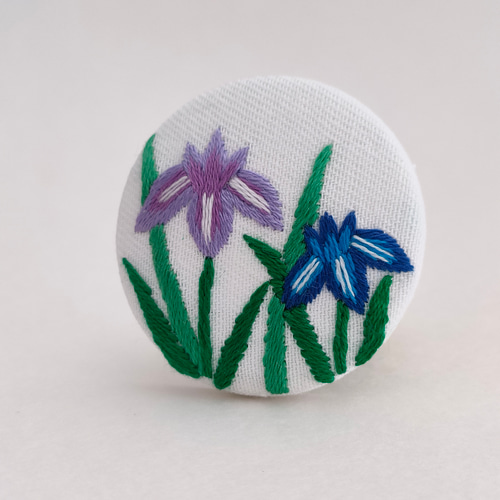 ★新作★ ハンドメイド　刺繍ブローチ　フラワーシャワー 刺繍ブローチ「フラワー」（ブローチ）｜SUPER HAKKA（スーパー