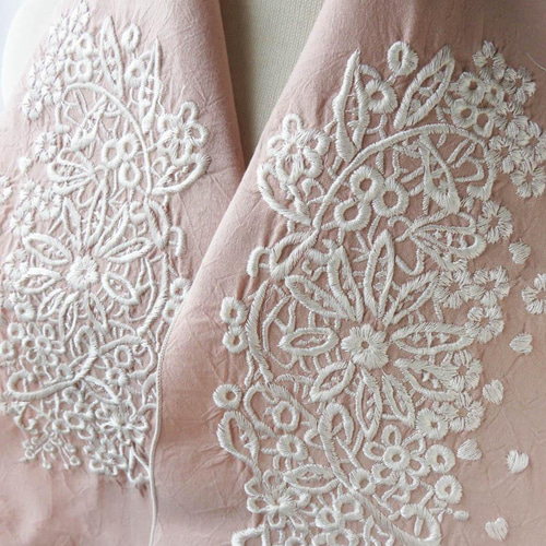 刺繍半衿・グラマラスレースsakura 和装小物(帯・半襟) petaco 刺繍半衿・グラマラスレースsakura 和装小物(帯・半襟) petaco