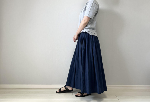 ♡新品未使用♡デニムダンガリー／リメイクロングスカート／160センチ 24SS】THE SHINZONE シンゾーン REMAKE SKIRT リメイクデニム