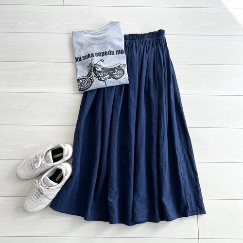 ♡新品未使用♡デニムダンガリー／リメイクロングスカート／160センチ 24SS】THE SHINZONE シンゾーン REMAKE SKIRT リメイクデニム