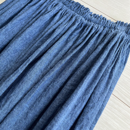 新品【デニム&ダンガリー】　チェックリネンロングスカート160cmママサイズ 7eaaa2637a457ff5adeff0c2c016ff