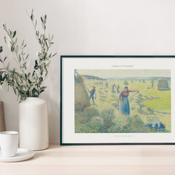 カミーユ・ピサロ エラニーの干草の収穫 アートポスター 風景画 名画 絵画 ポスター アートパネル 特大 AP245 2枚目の画像