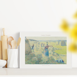 カミーユ・ピサロ エラニーの干草の収穫 アートポスター 風景画 名画 絵画 ポスター アートパネル 特大 AP245 4枚目の画像