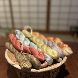 手つむぎ真綿の手織りストール 12枚目の画像