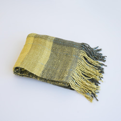 手つむぎ真綿の手織りストール 4枚目の画像