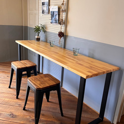 大ヒット商品！！あなただけのカウンターテーブルロ型アイアン脚 1800