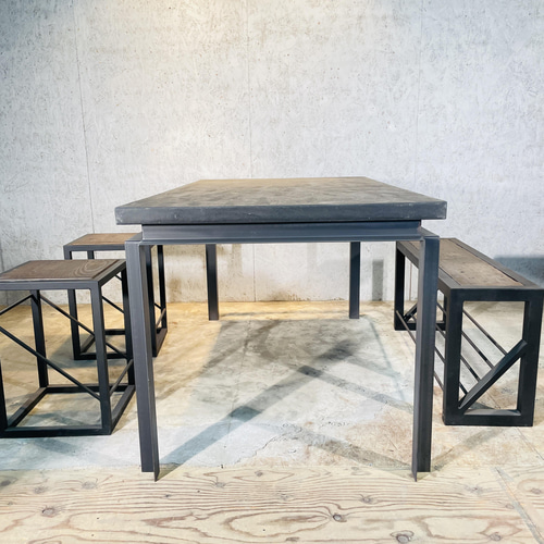 モールテックス天板 ダイニングテーブル ダイニングテーブル 鉄の家具