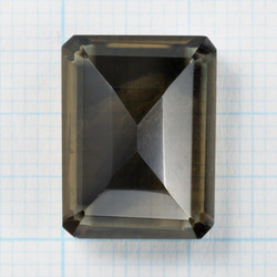 1粒売り　宝石質スモーキークォーツAAA　ルース　レクタングルファセットカット16×12mm 3枚目の画像