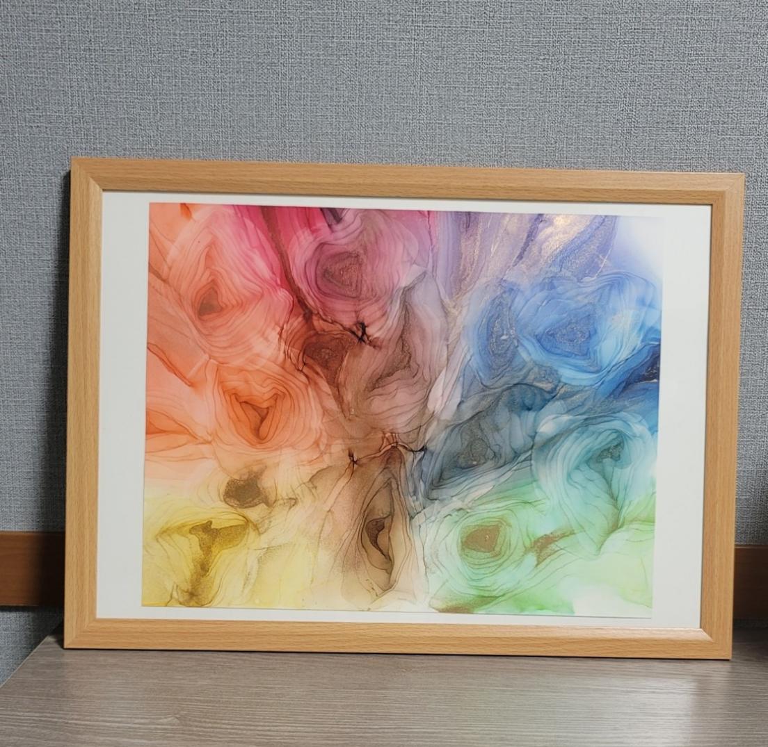 インテリア アルコールインクアート 原画 (サイズ348mm×272mm