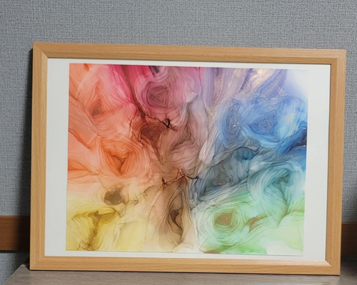 インテリア アルコールインクアート 原画 (サイズ348mm×272mm