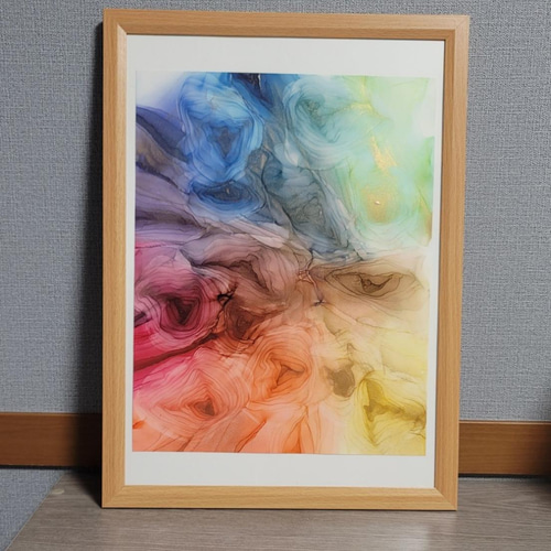 アルコールインクアート 原画 4f5d0f64b8b286458aaf680ff5b6be