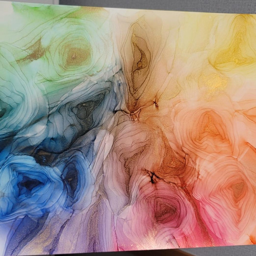 アルコールインクアート 原画 ② 4f5d0f64b8b286458aaf680ff5b6be
