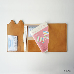 ねこ部が作ったお薬手帳ケース 診察券 保険証 (MEDIC-CAT) 日本製【納期5～11日以内発送】 2枚目の画像