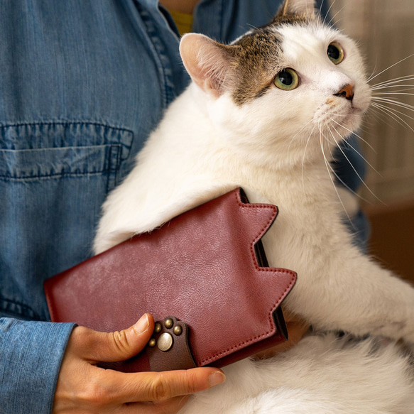 ねこ部が作ったお薬手帳ケース 診察券 保険証 (MEDIC-CAT) 日本製【納期5～11日以内発送】 1枚目の画像