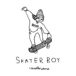 【額装こみ】SKATER BOY オリジナルアート 2枚目の画像