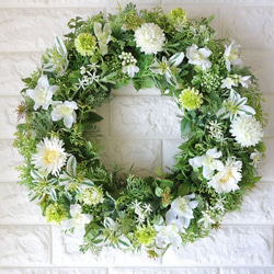 &White Wreath 30cm　 2枚目の画像