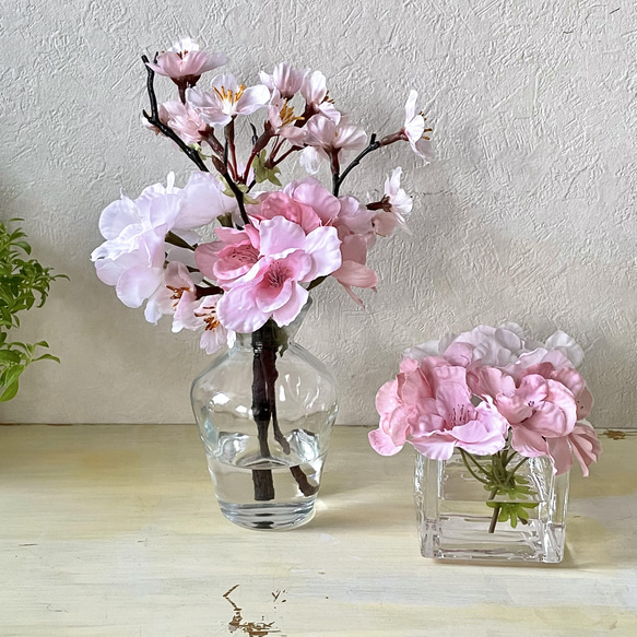 ラッピング無料！3種の桜M マジカルウォーター フラワーインテリア 新築祝 出産祝 春 ギフト 15枚目の画像