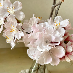 ラッピング無料！3種の桜L マジカルウォーター フラワーインテリア 新築祝 出産祝 春 ギフト 7枚目の画像