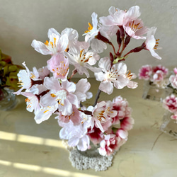 ラッピング無料！3種の桜L マジカルウォーター フラワーインテリア 新築祝 出産祝 春 ギフト 3枚目の画像
