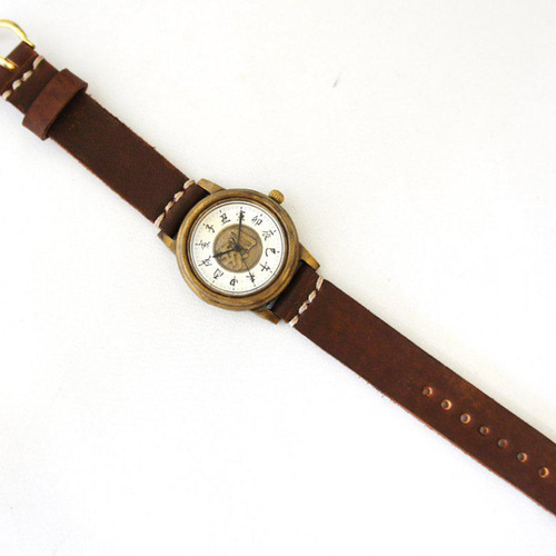 十二支 時計 手巻き (た) 十二支（じゅうにし）』24時間制 高級木製腕時計 | ジャッキー