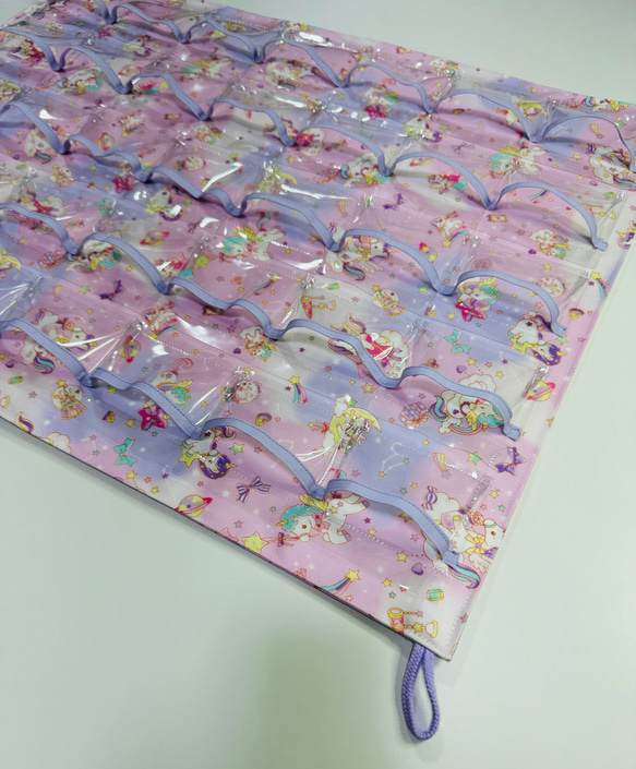 新柄追加お薬カレンダー✳︎オーダメイド・１週間３ポケット　下ポケット有り専用　ウォールポケット　くすり入れ　アクセサリー 8枚目の画像