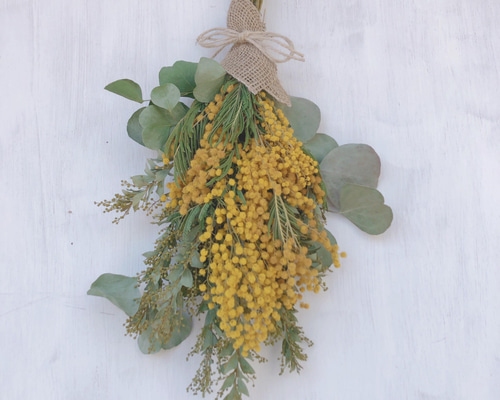 3.ミモザスワッグ ミモザスワッグ スワッグ Flower largo 通販 15261153｜Creema